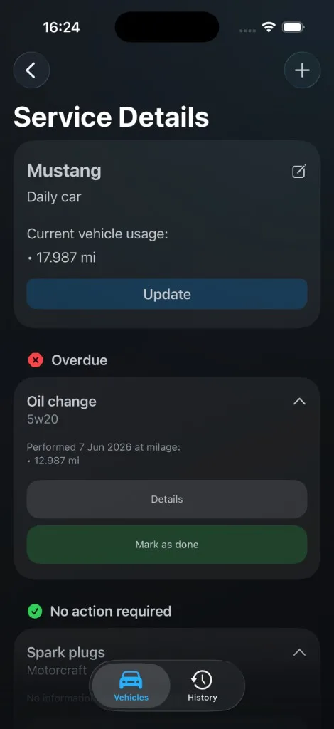Servix clear overview screenshot